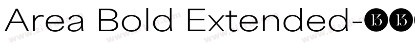 Area Bold Extended字体转换